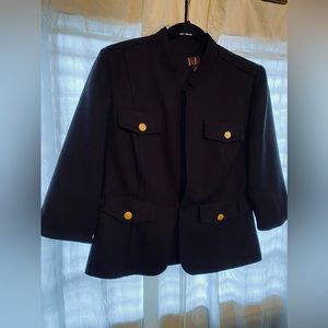 R&K blazer, black in color. Size 10P